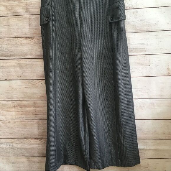 ANTHROPOLOGIE CARTONNIER WIDE LEG JUMPSUIT IN HERRINGBONE PRINT - Picture 4 of 9